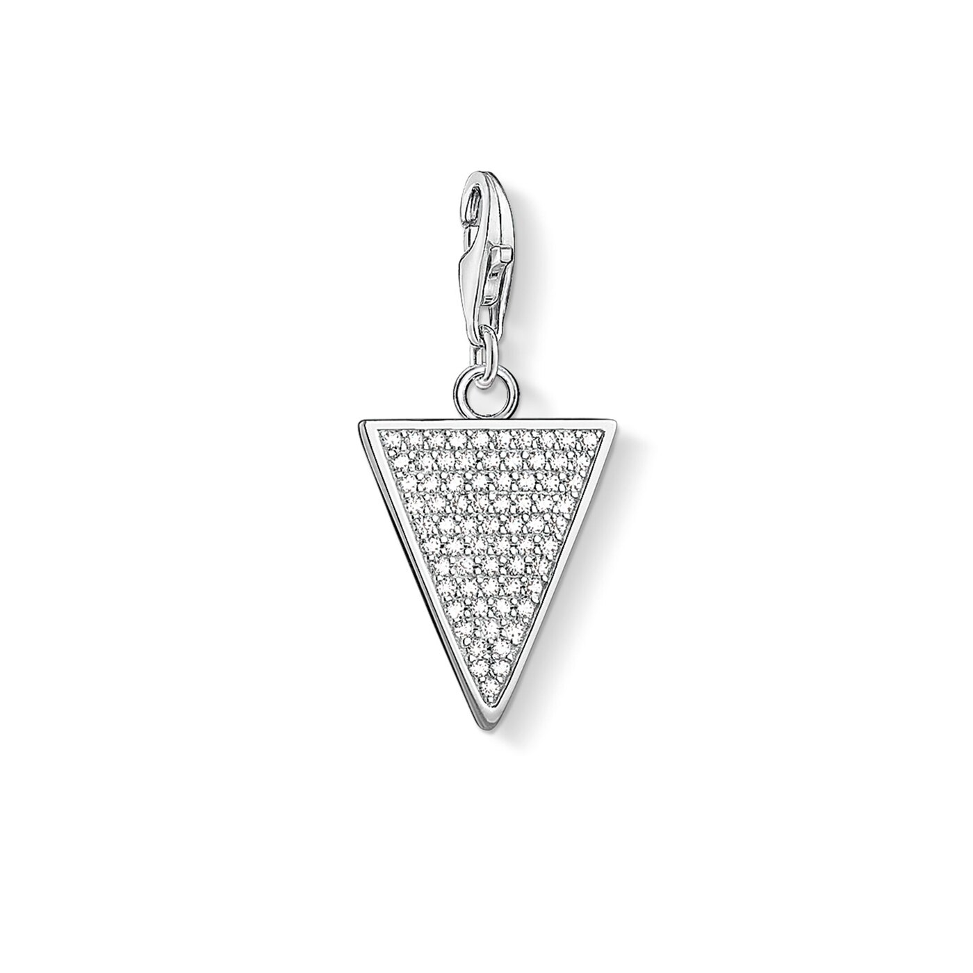 Charm pendant Triangle Black