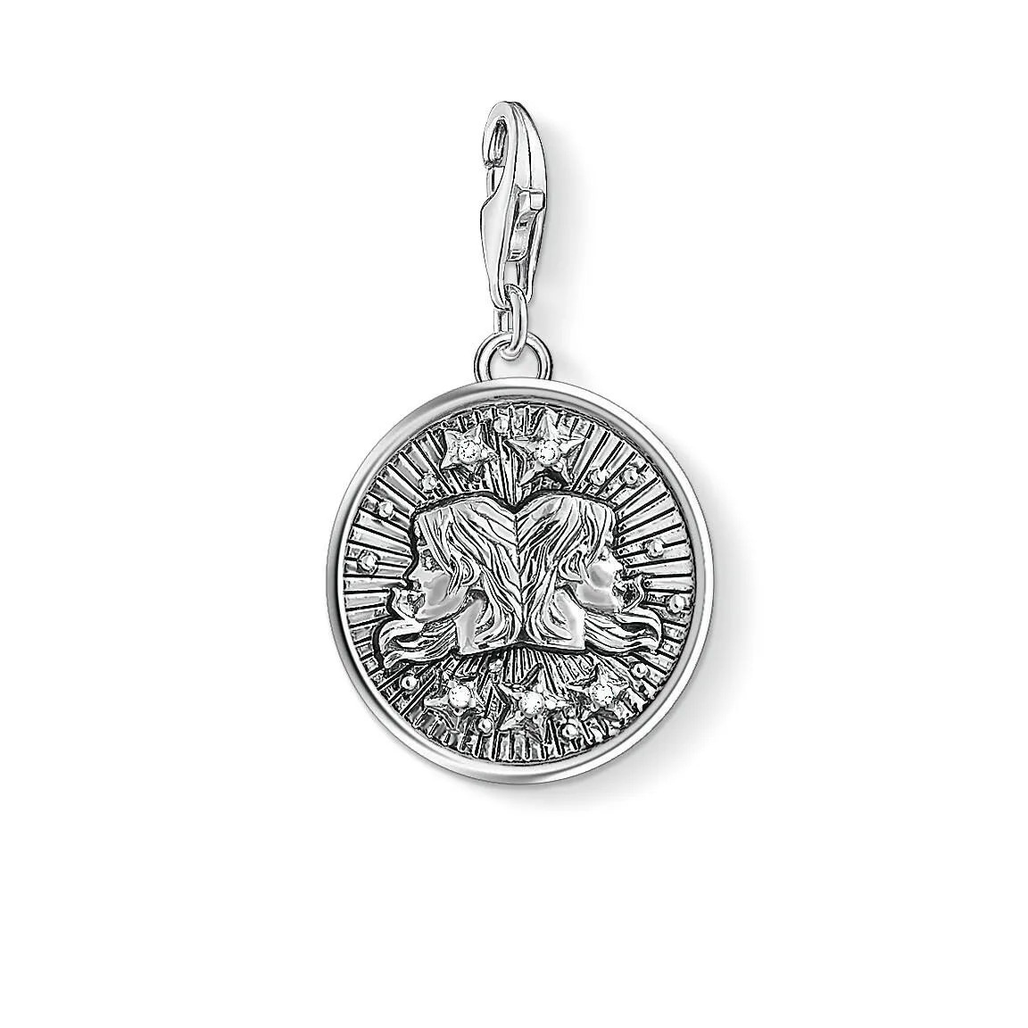 Charm pendant zodiac sign Gemini