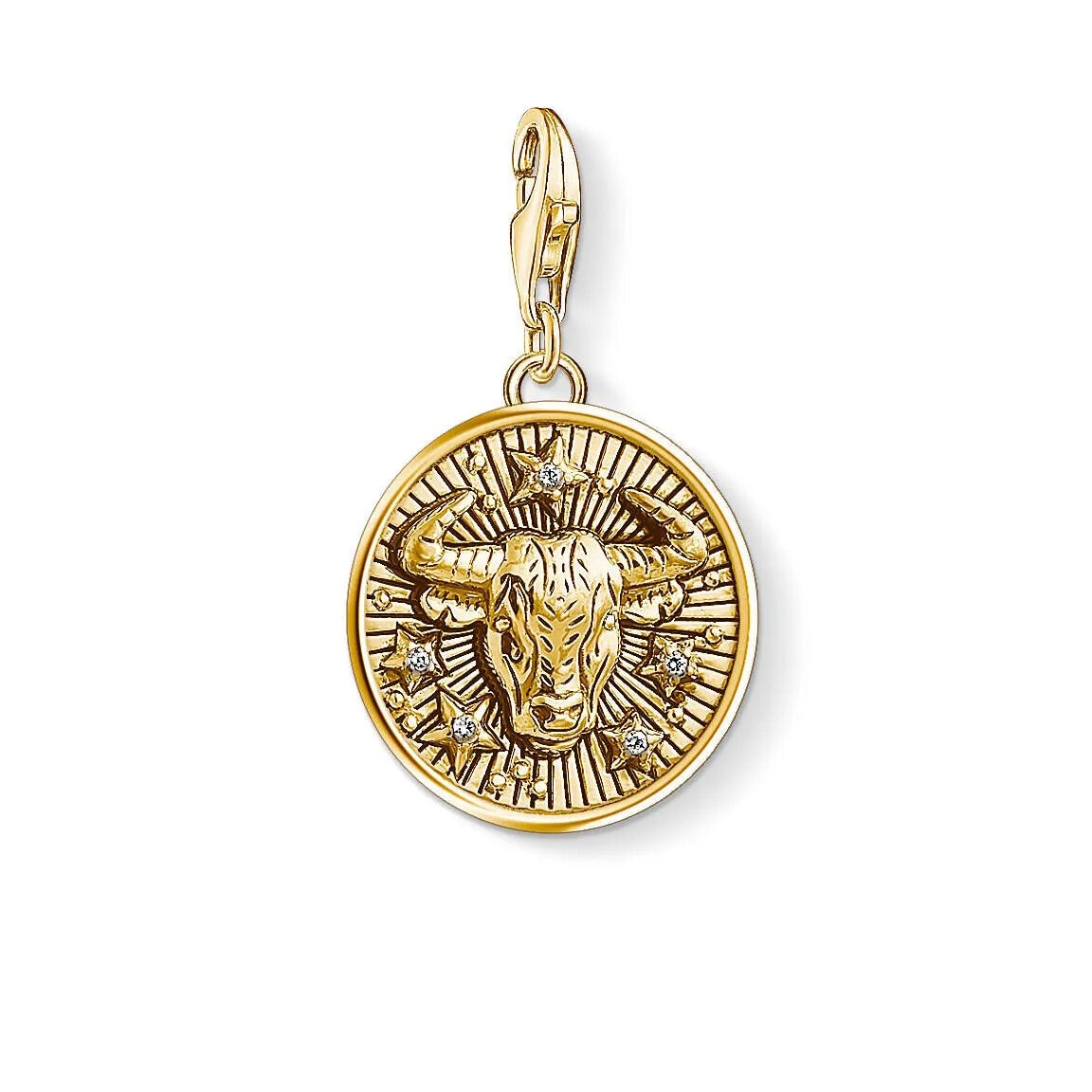 Charm pendant zodiac sign Taurus