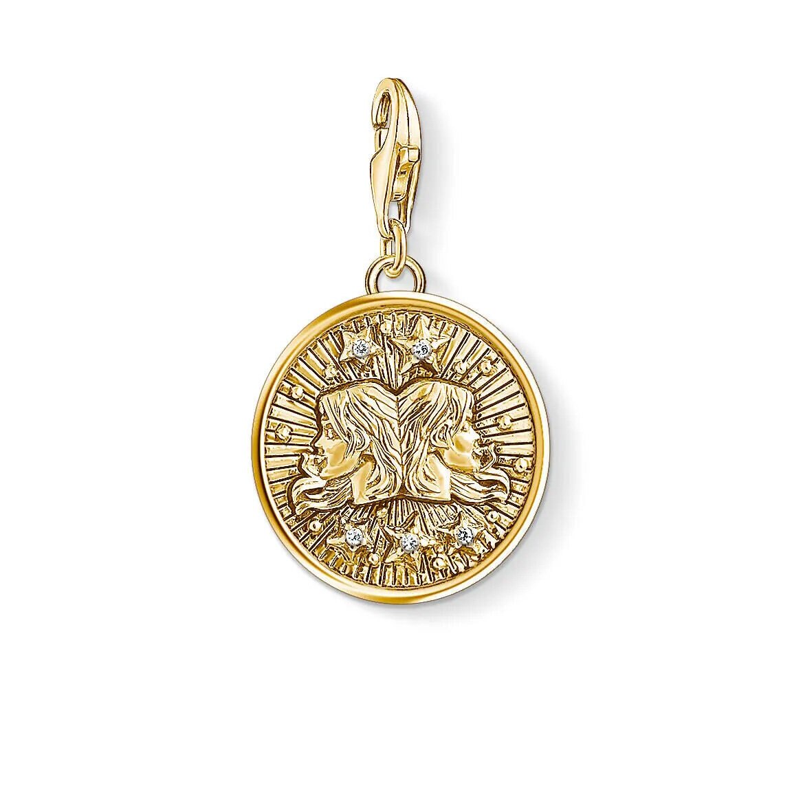 Charm pendant zodiac sign Gemini
