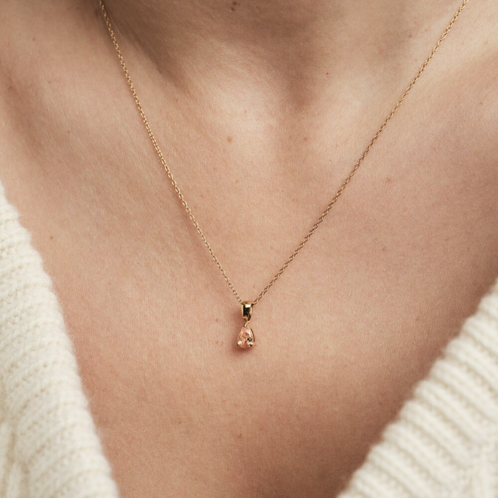 Belle Gold Necklace - Champagne