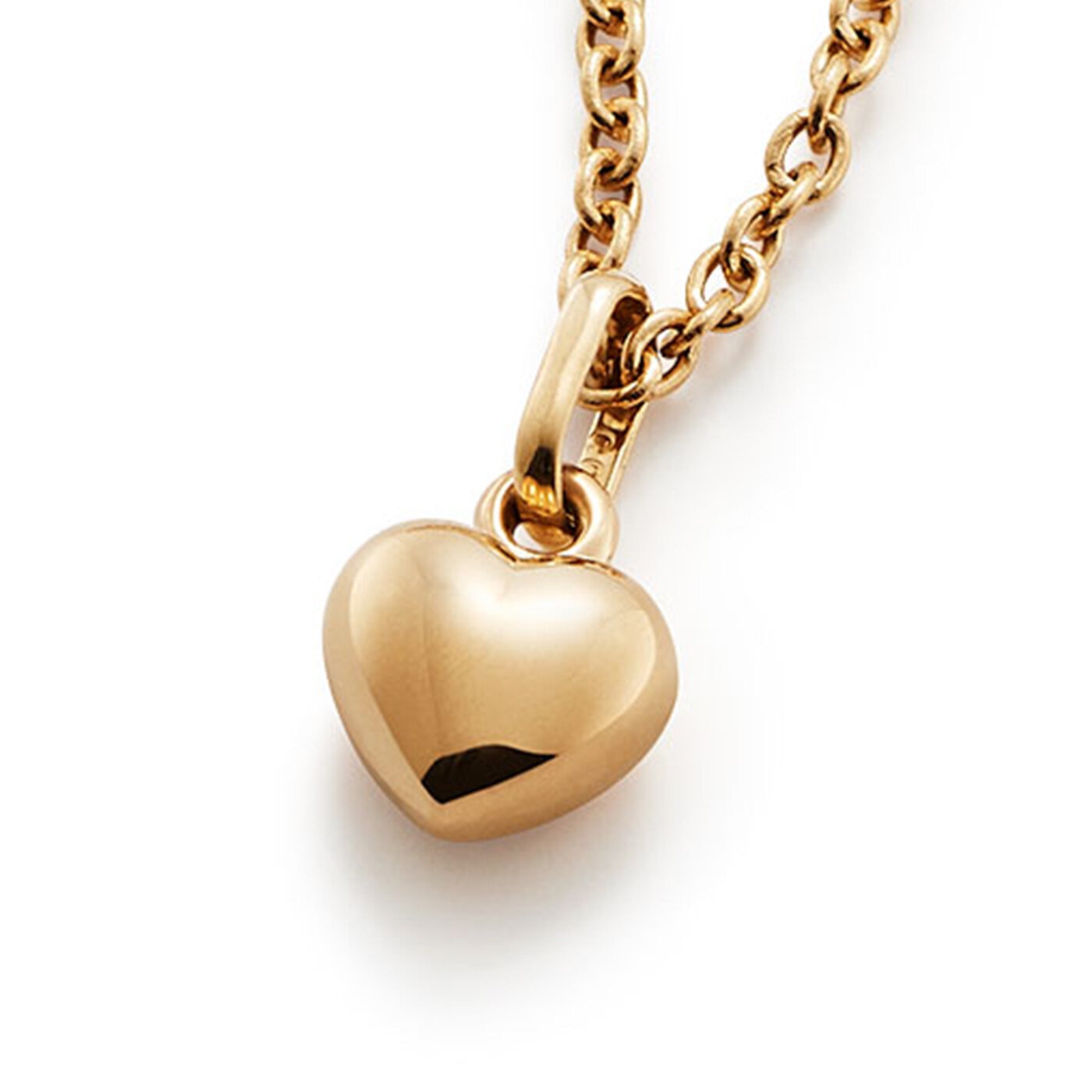 Heart charm 18K 7 mm         