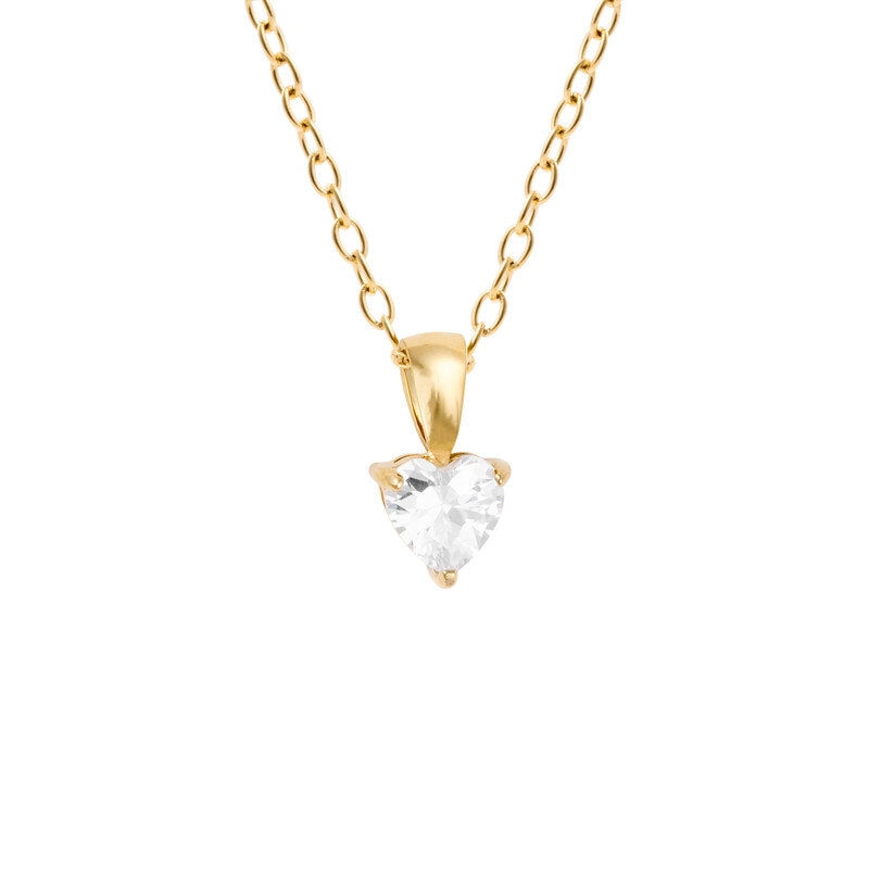 Bonne Gold Necklace - white