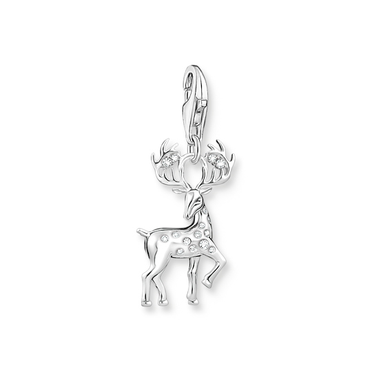 Charm-hängsmycke hjort silver