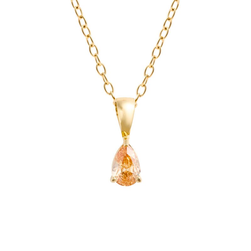 Belle Gold Necklace - Champagne