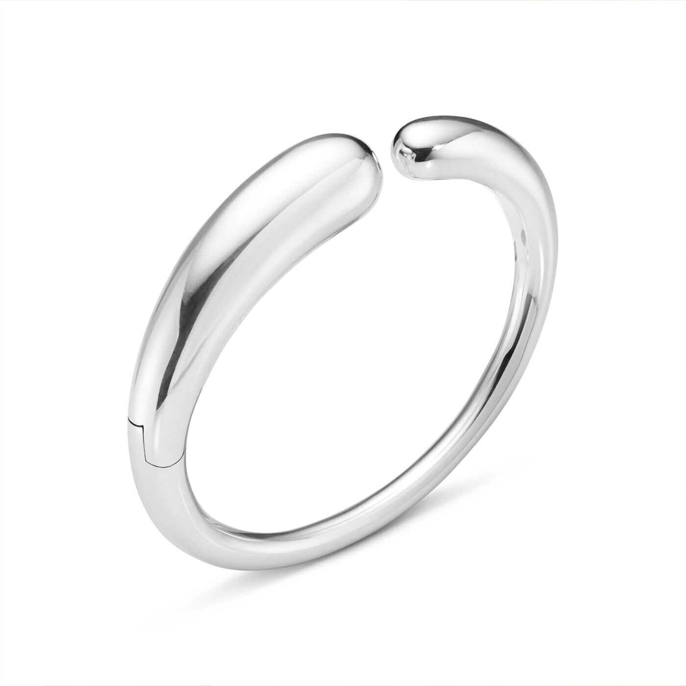 MERCY HINGED BANGLE 634B SILVER ML