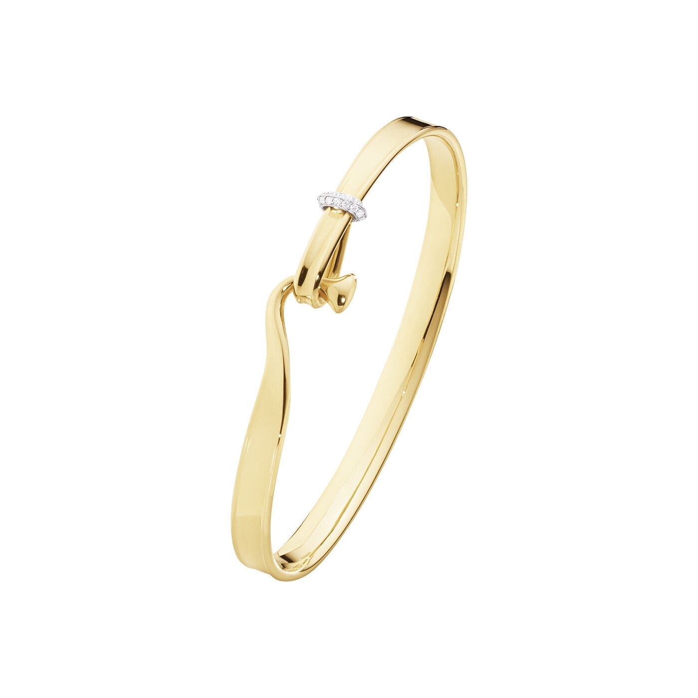 TORUN BANGLE 1204 YG WG DIAMOND 0.08 CT M