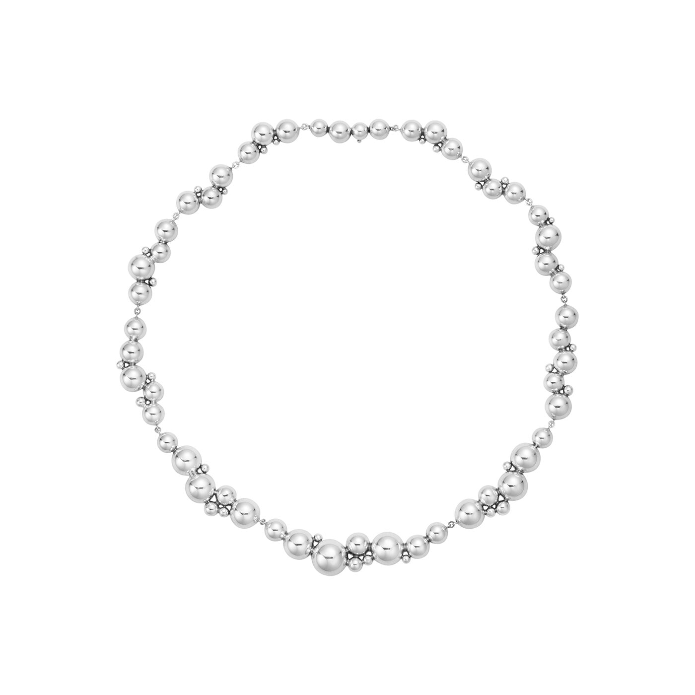 GRAPE NECKLACE 551I SILVER M