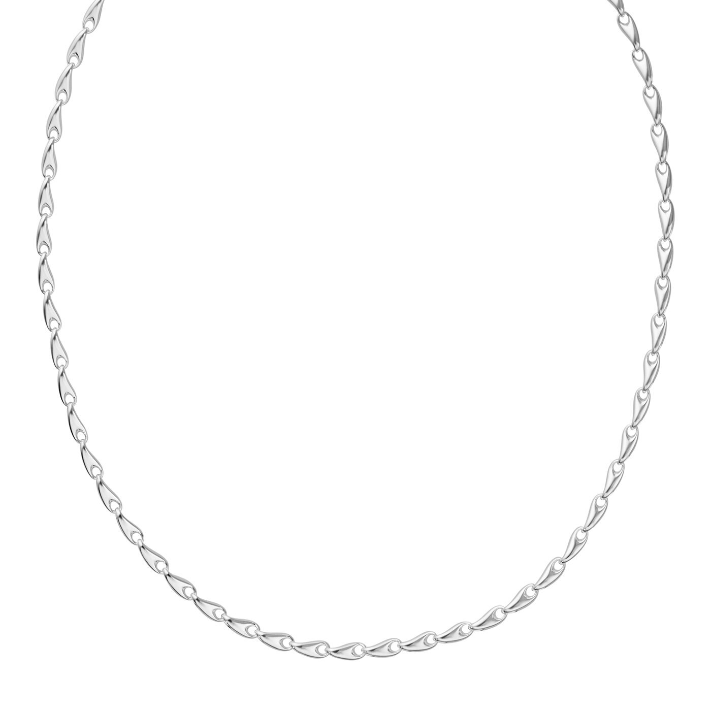 REFLECT LINK NECKLACE 652B SILVER