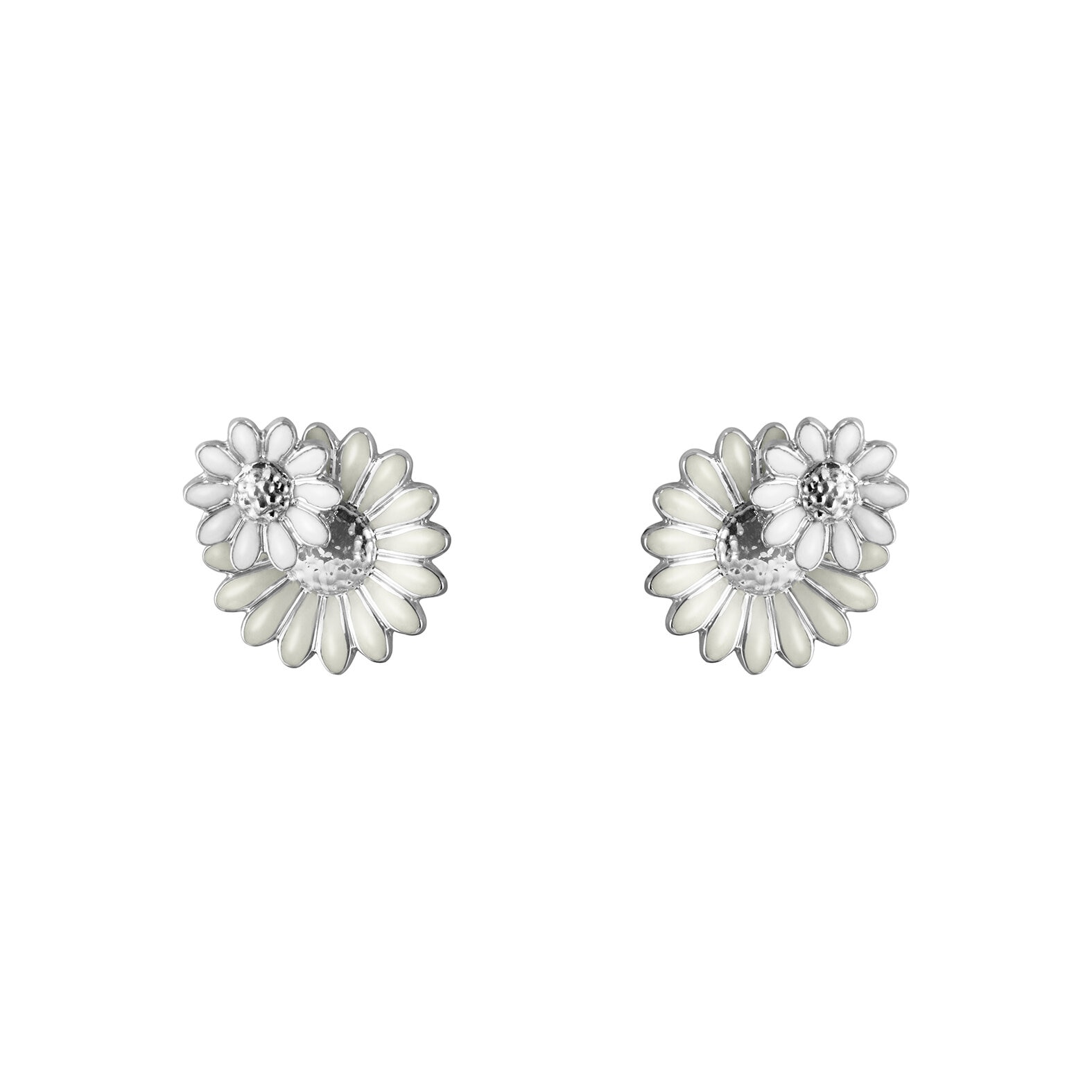 Daisy earrings (white)