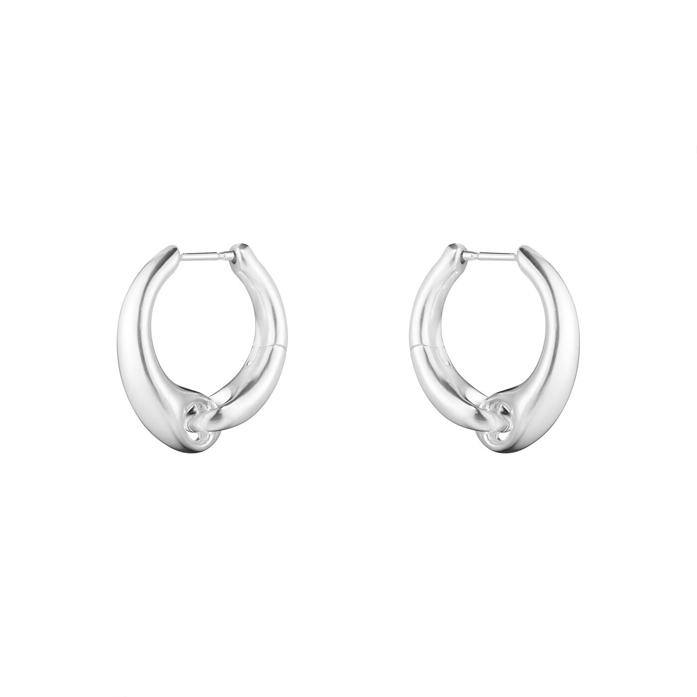 REFLECT LARGE EARHOOP 652B SILVER