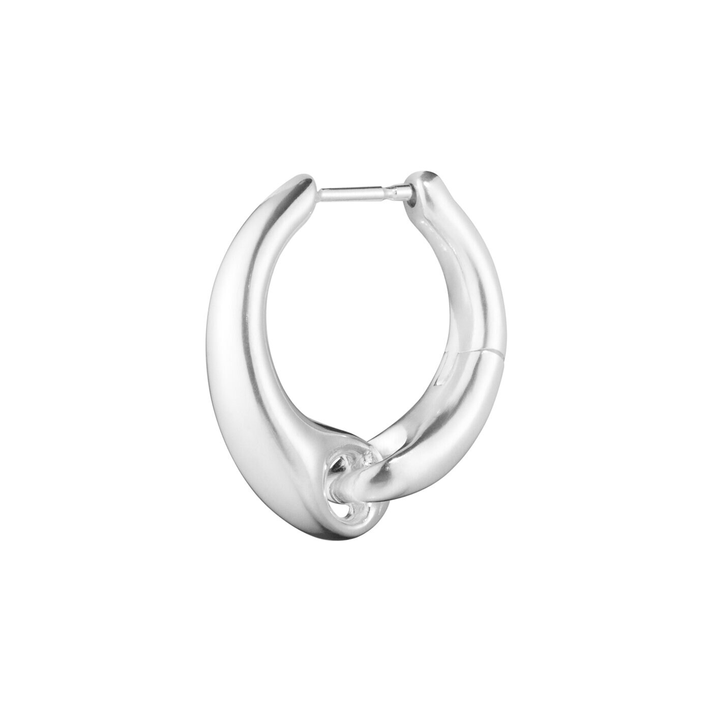 REFLECT LARGE EARHOOP 652B SILVER