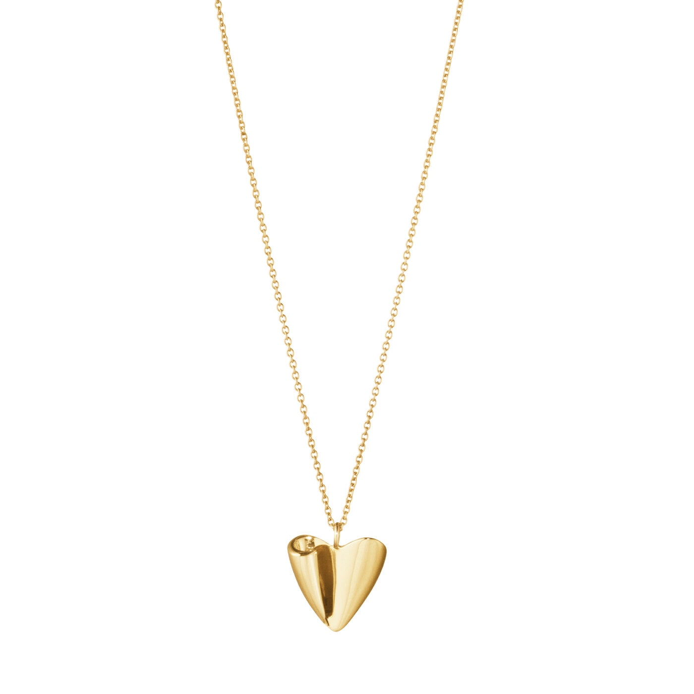 Folded Heart Pendant 1656A YG