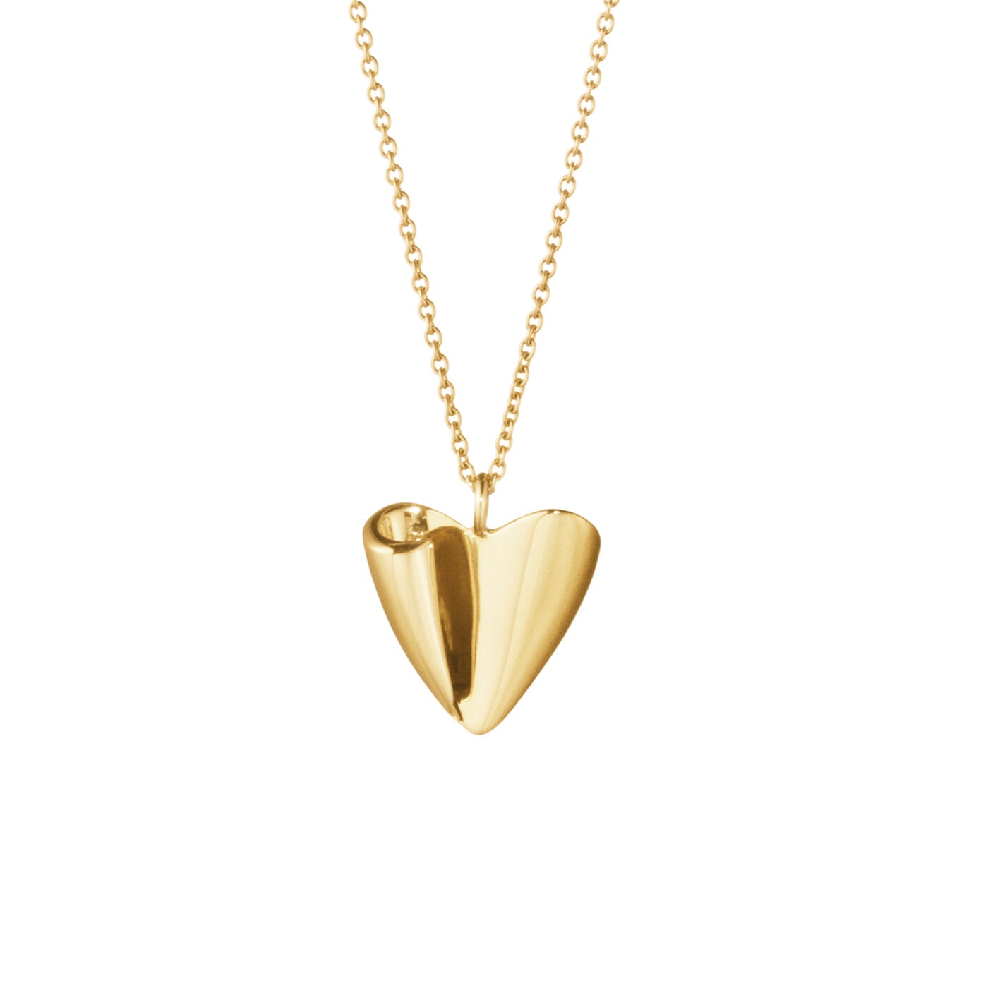 Folded Heart Pendant 1656A YG