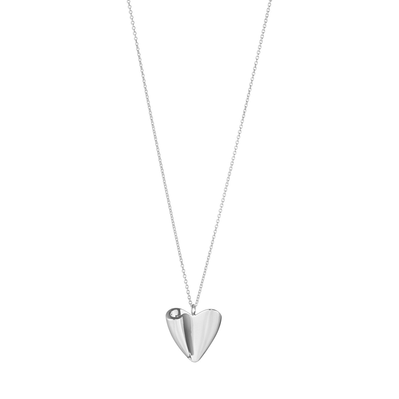 Folded Heart Pendant 656A SI