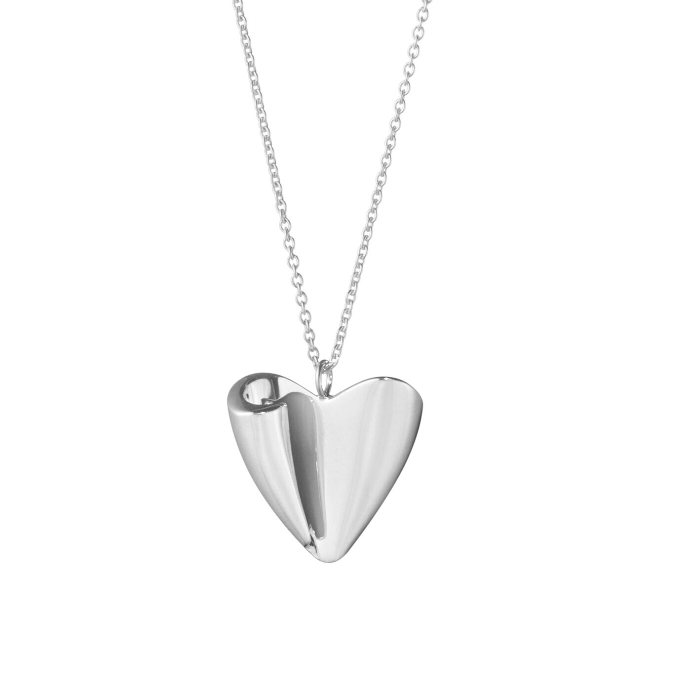 Folded Heart Pendant 656A SI