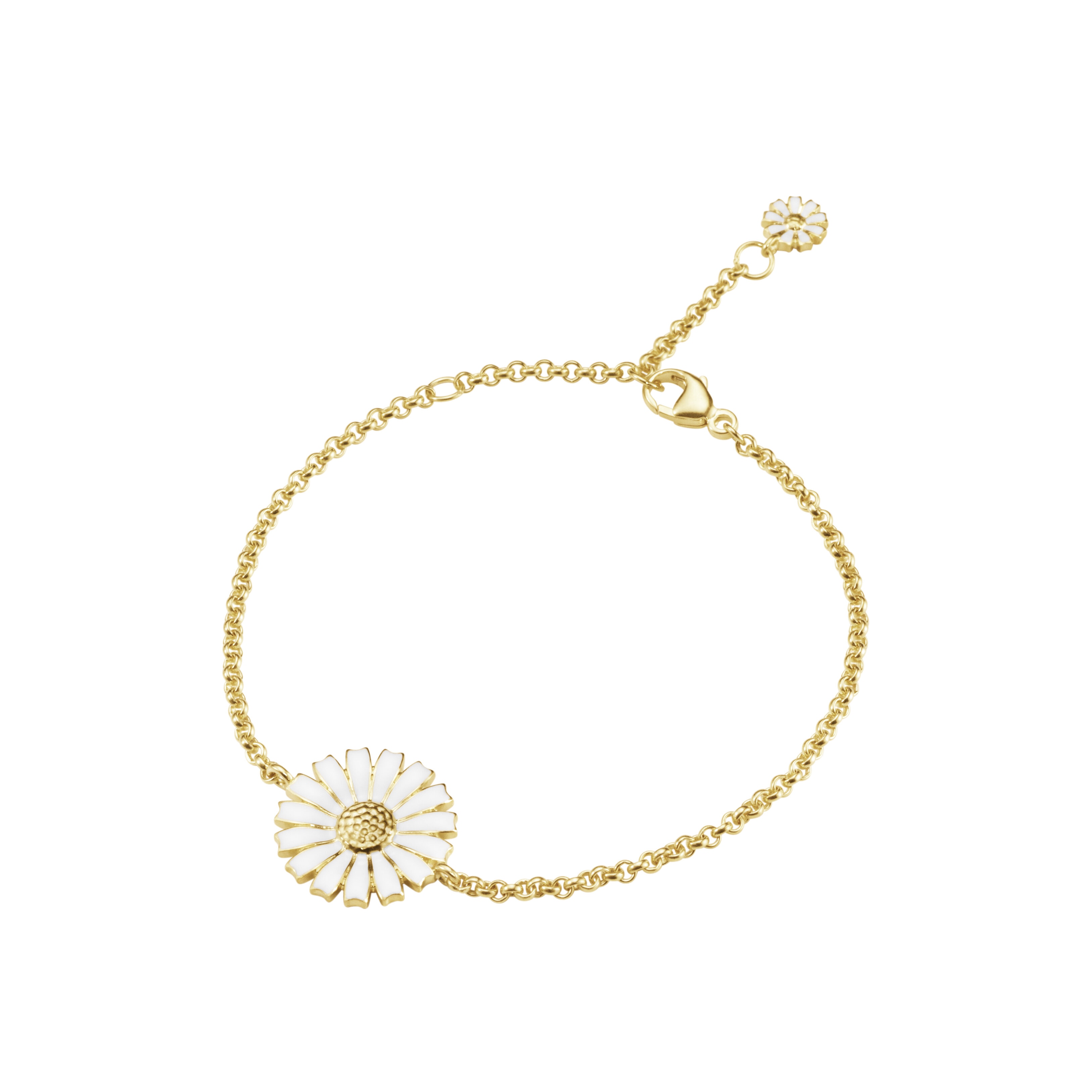 Daisy 2 Flow Bracelet Gold Plated