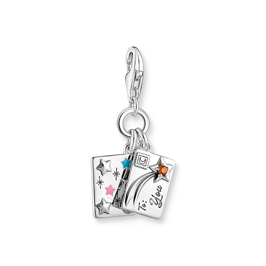 Charm-hängsmycke brev