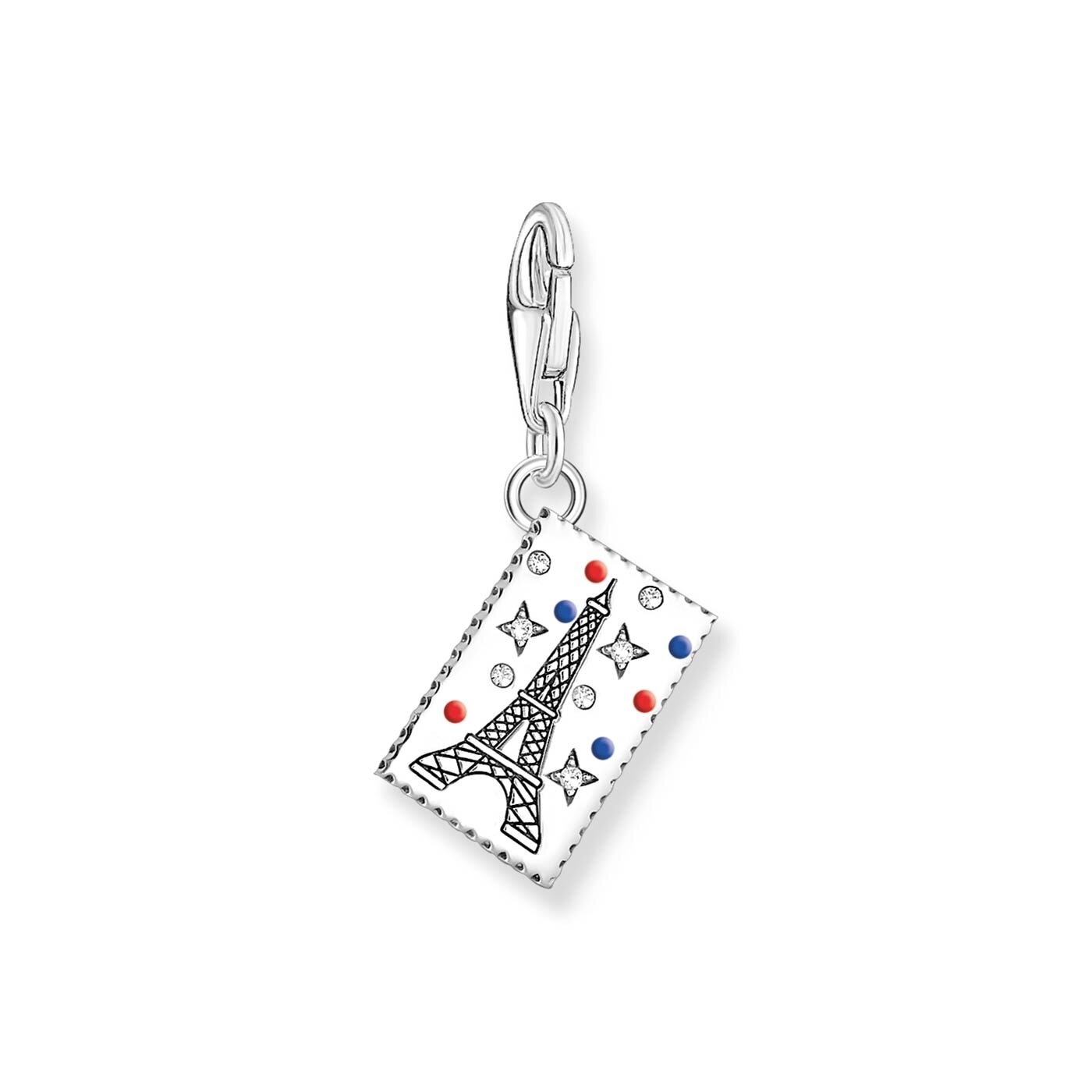 Charm-hängsmycke Eiffeltornet frimärke