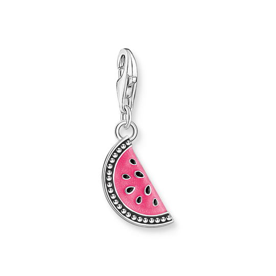 Charm-hängsmycke vattenmelon silver