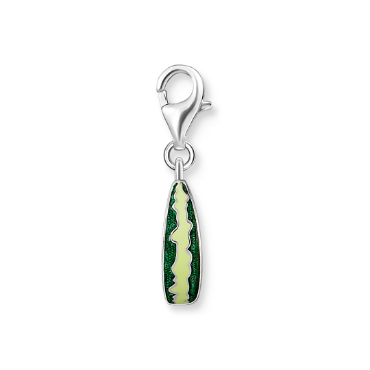 Charm-hängsmycke vattenmelon silver