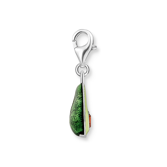 Charm-hängsmycke avokado silver