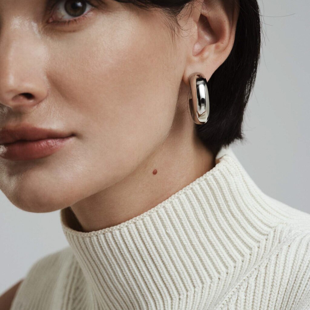 Rude Bold Silver Earrings