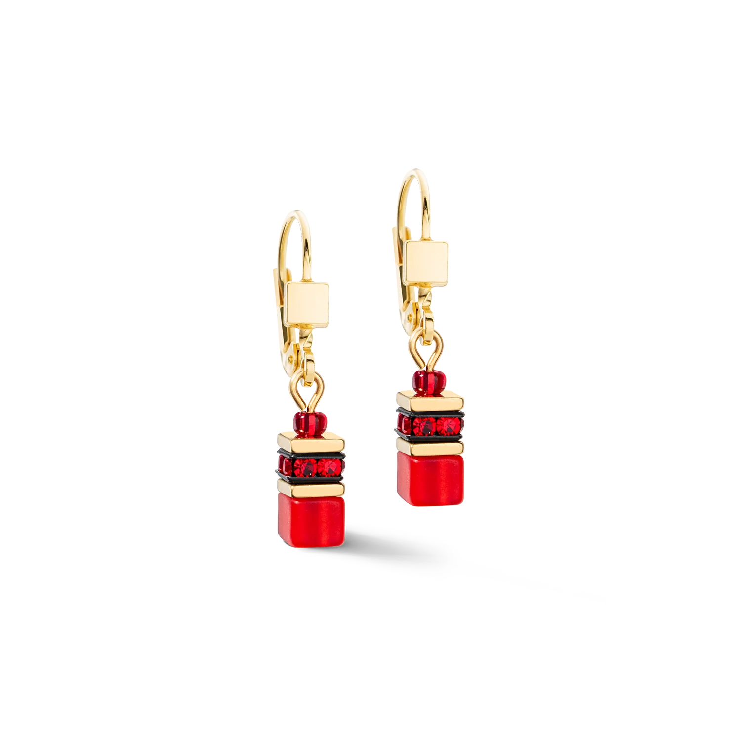 GeoCUBE Iconic Lite Earrings Red