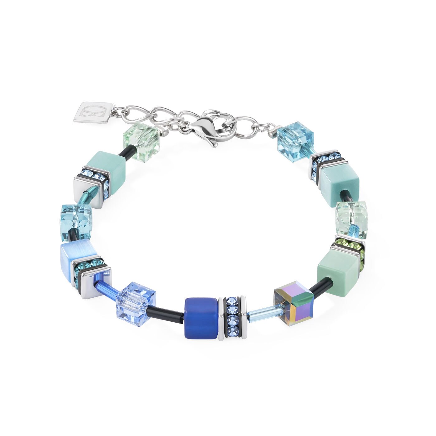 GeoCUBE Bracelet blue-green