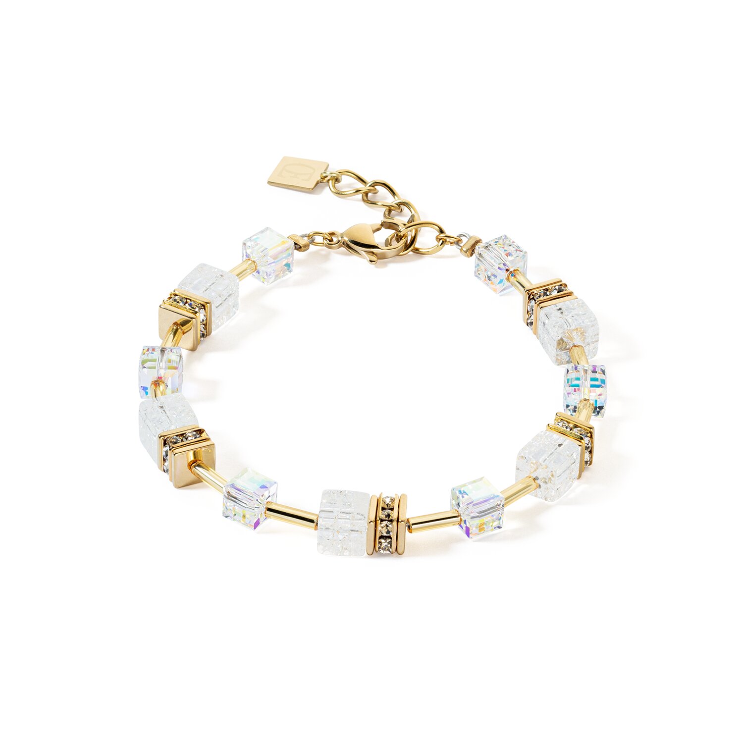 GeoCUBE Iconic Nature bracelet gold white