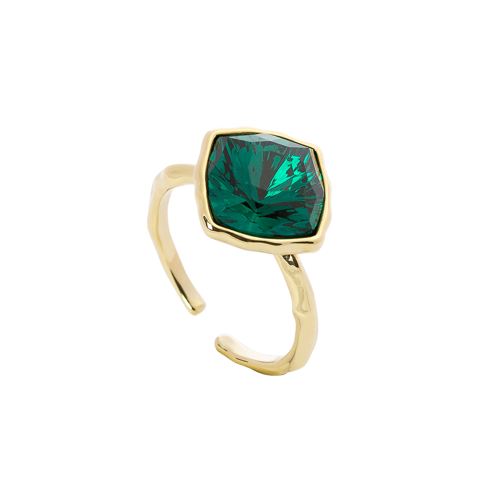 smycka.se | Lova square ring - Emerald