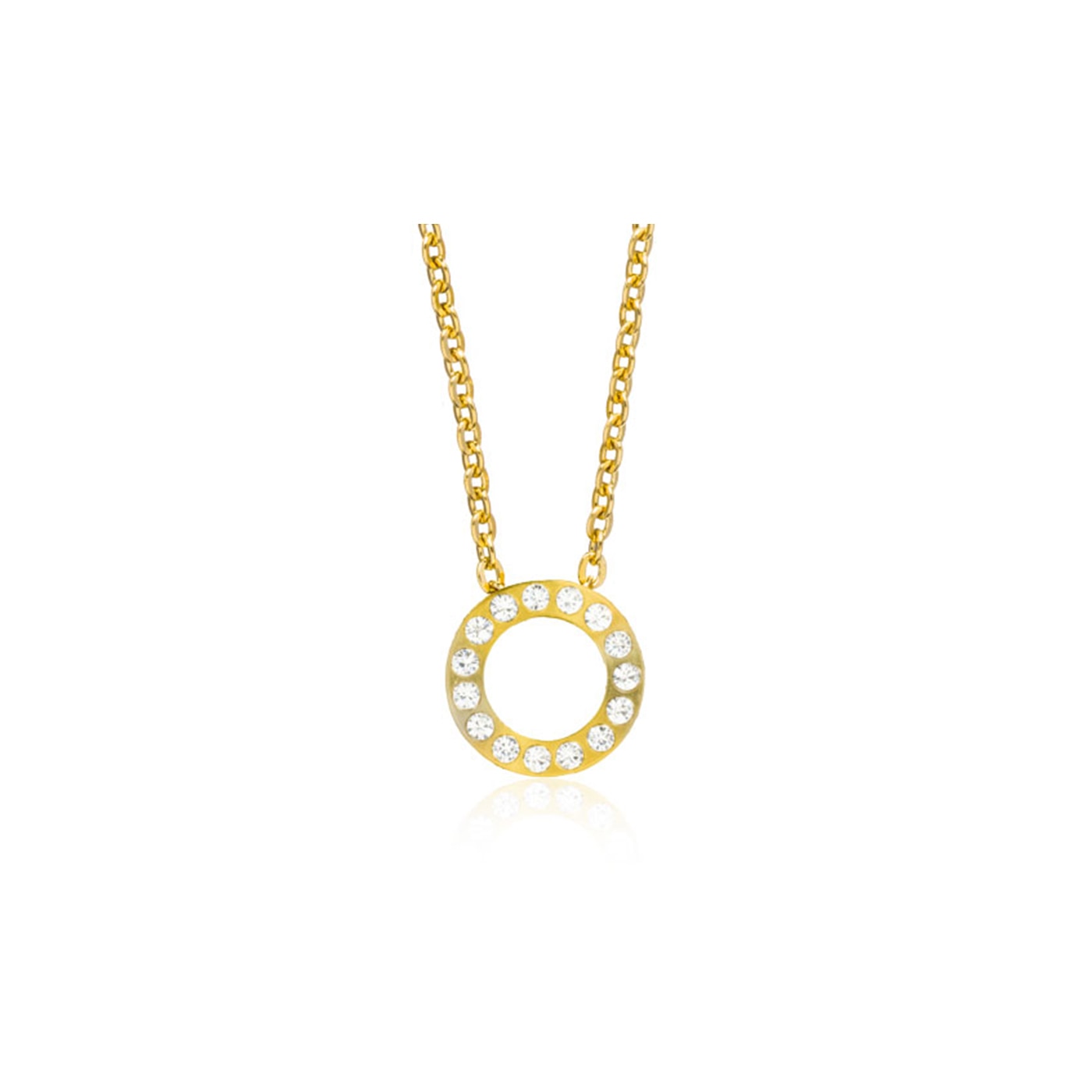 G Brilliance Puck Hollow 10 mm, Crystal