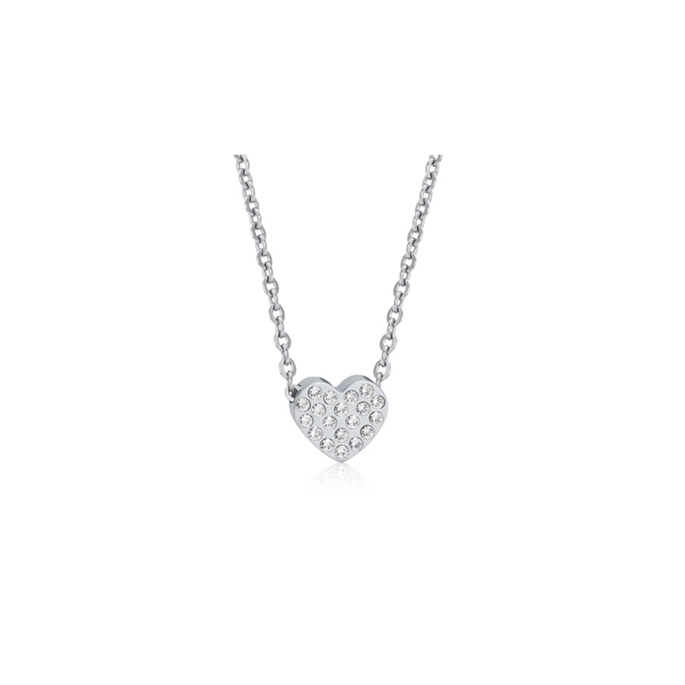 S Brilliance Heart 8 mm, Crystal