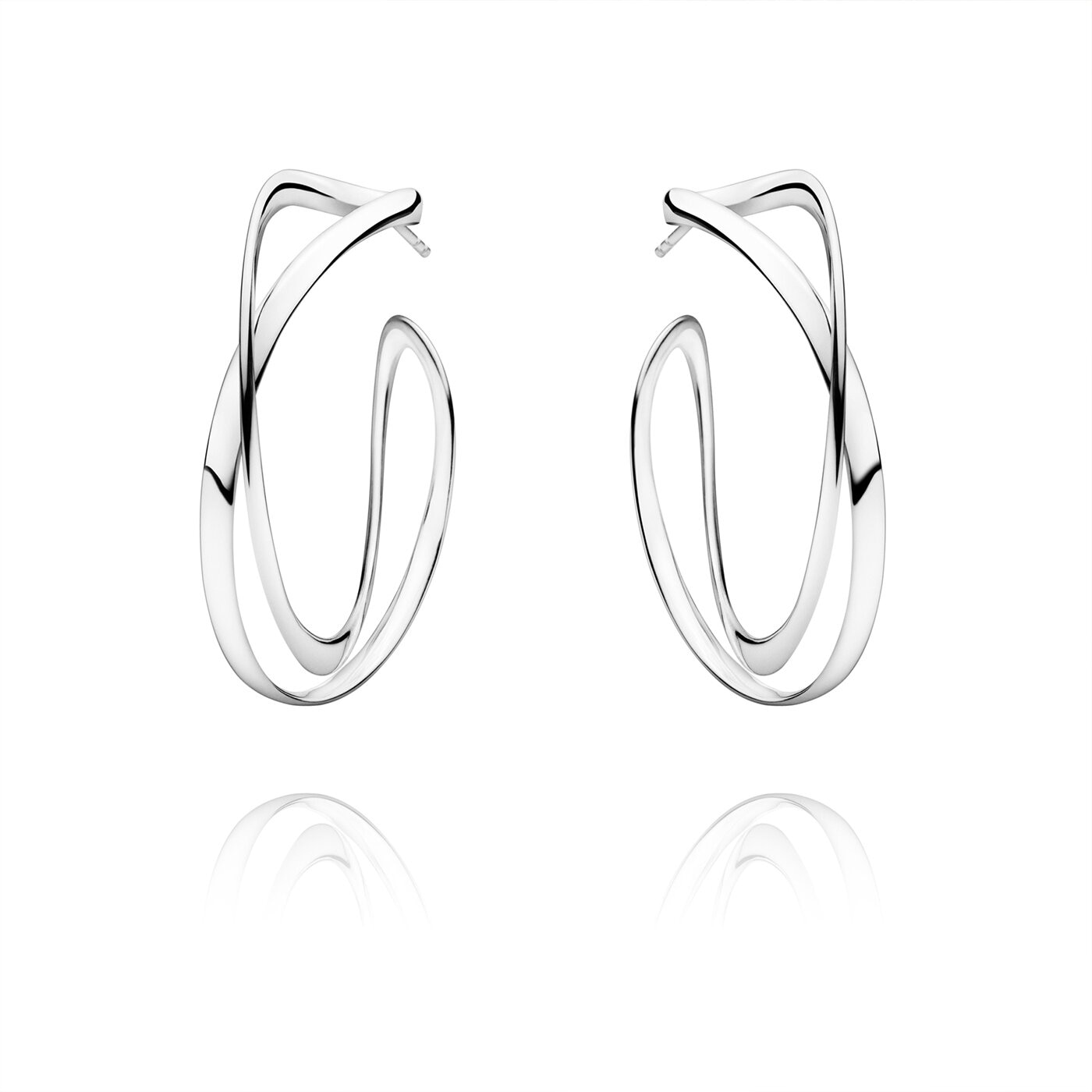 INFINITY EARRINGS 452 SILVER