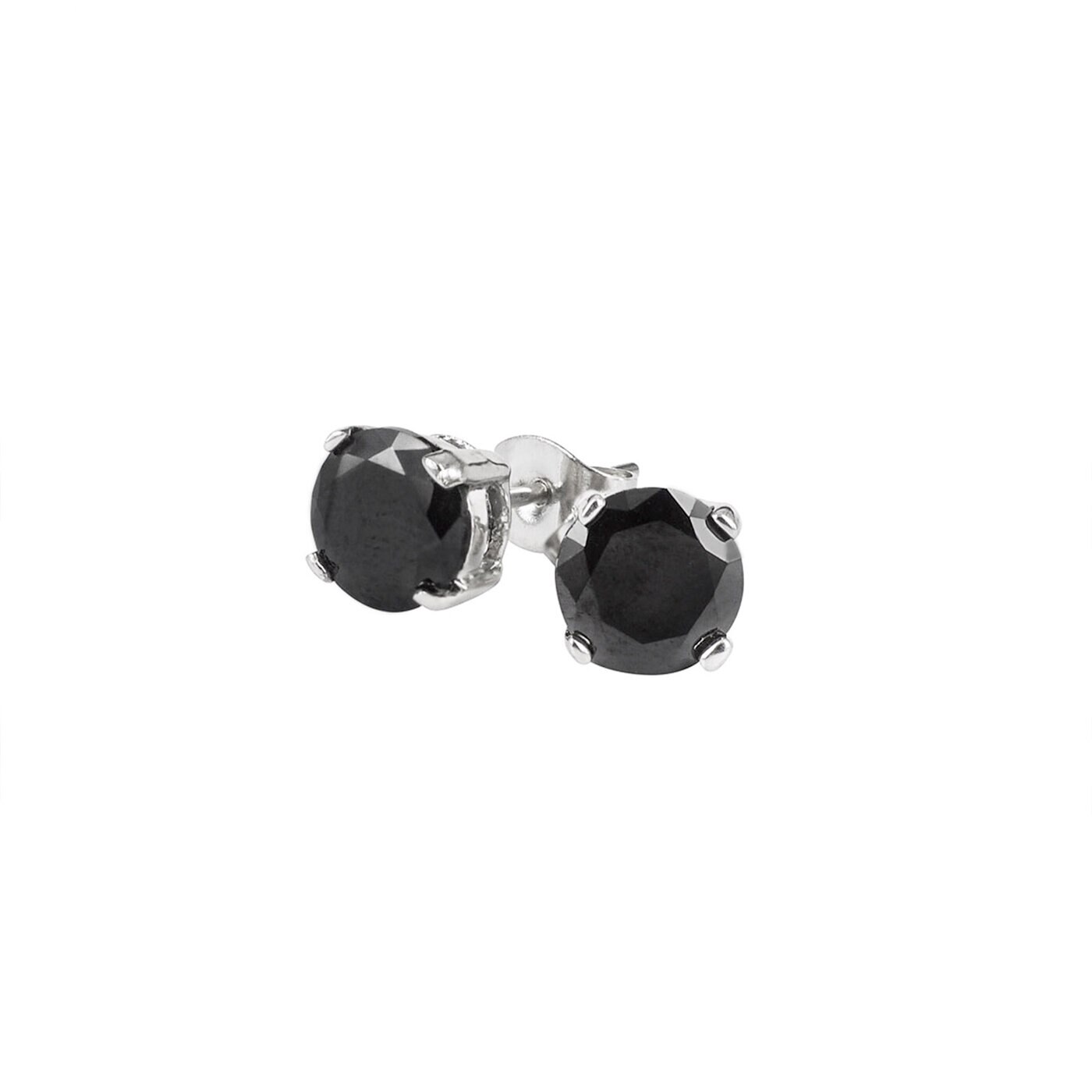 IDA Örhängen 4 mm Stål/Svart