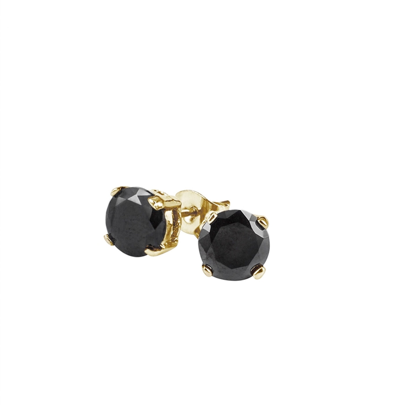 IDA Örhängen 4 mm Guld/Svart