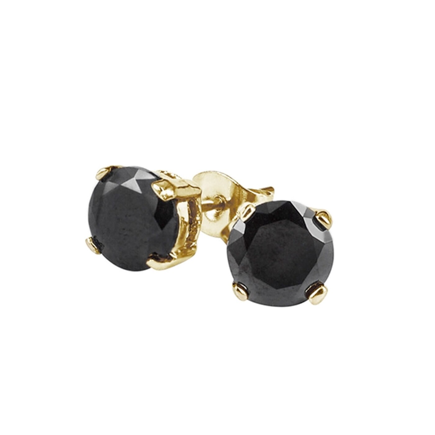 IDA Örhängen 4 mm Guld/Svart