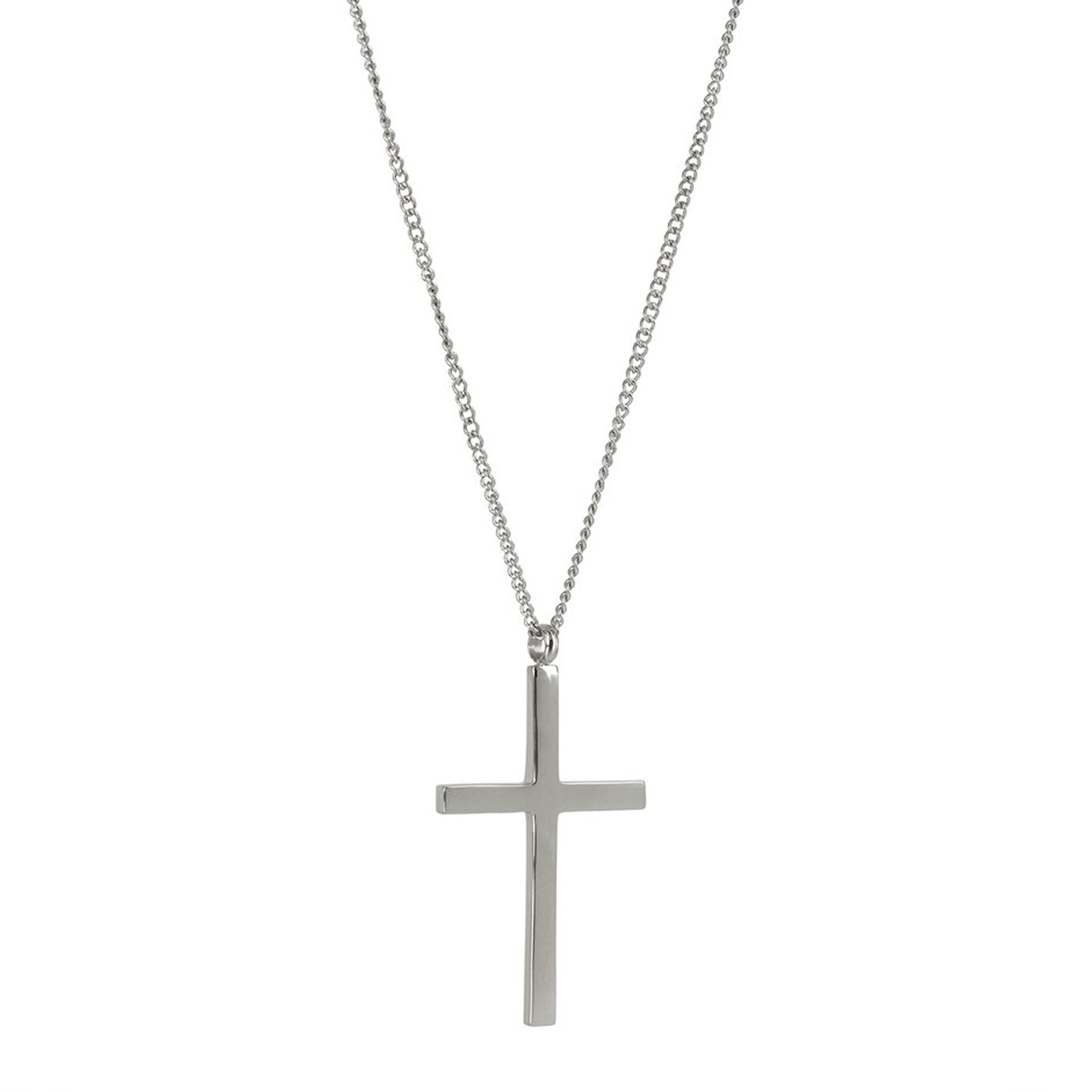 Cross Långt halsband stål