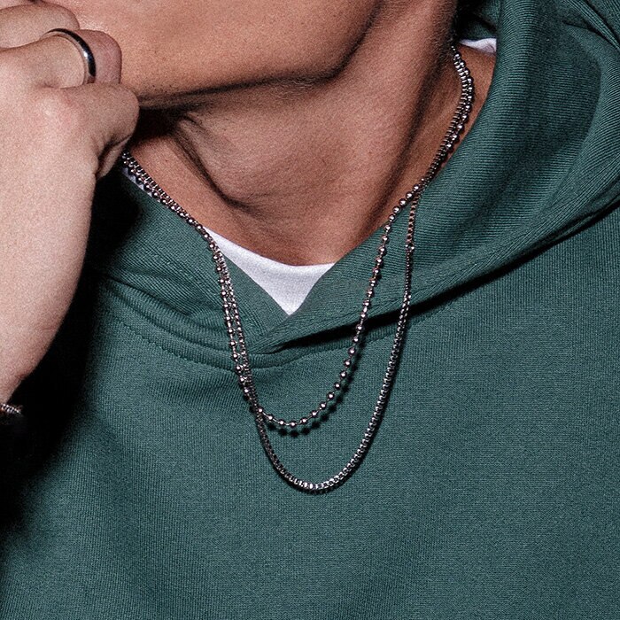 BOONE Halsband Stål