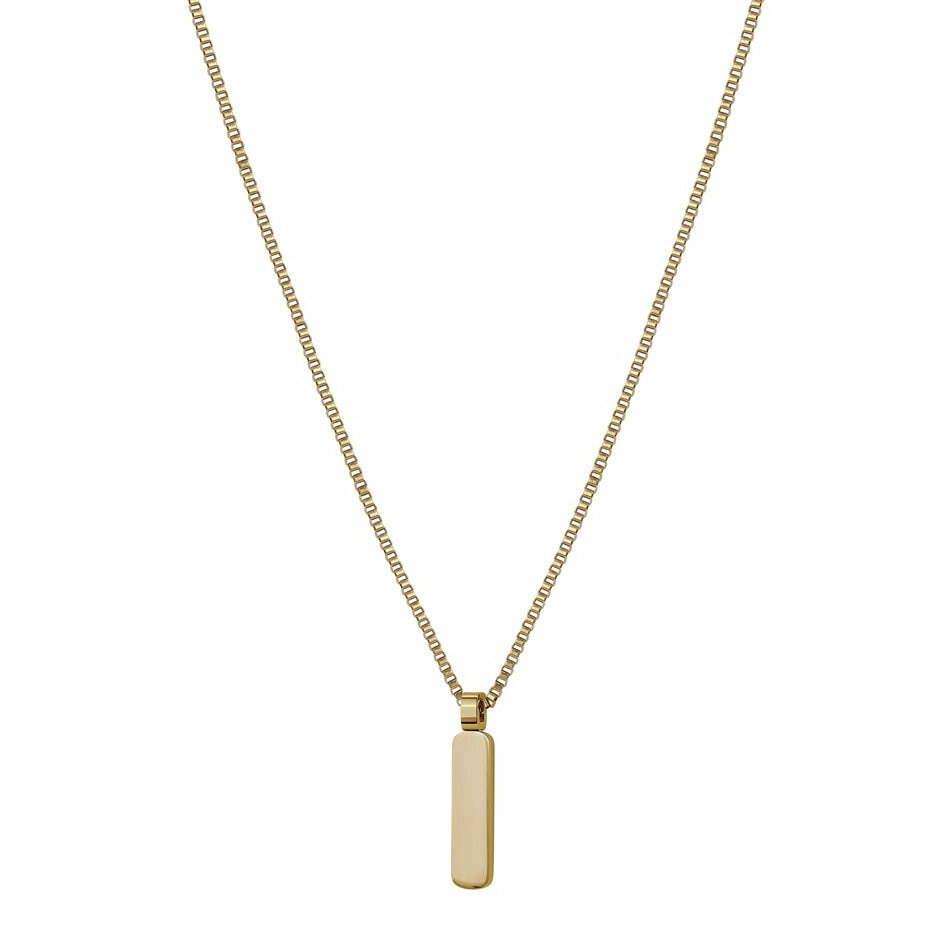 BOONE Plate Halsband Guld 