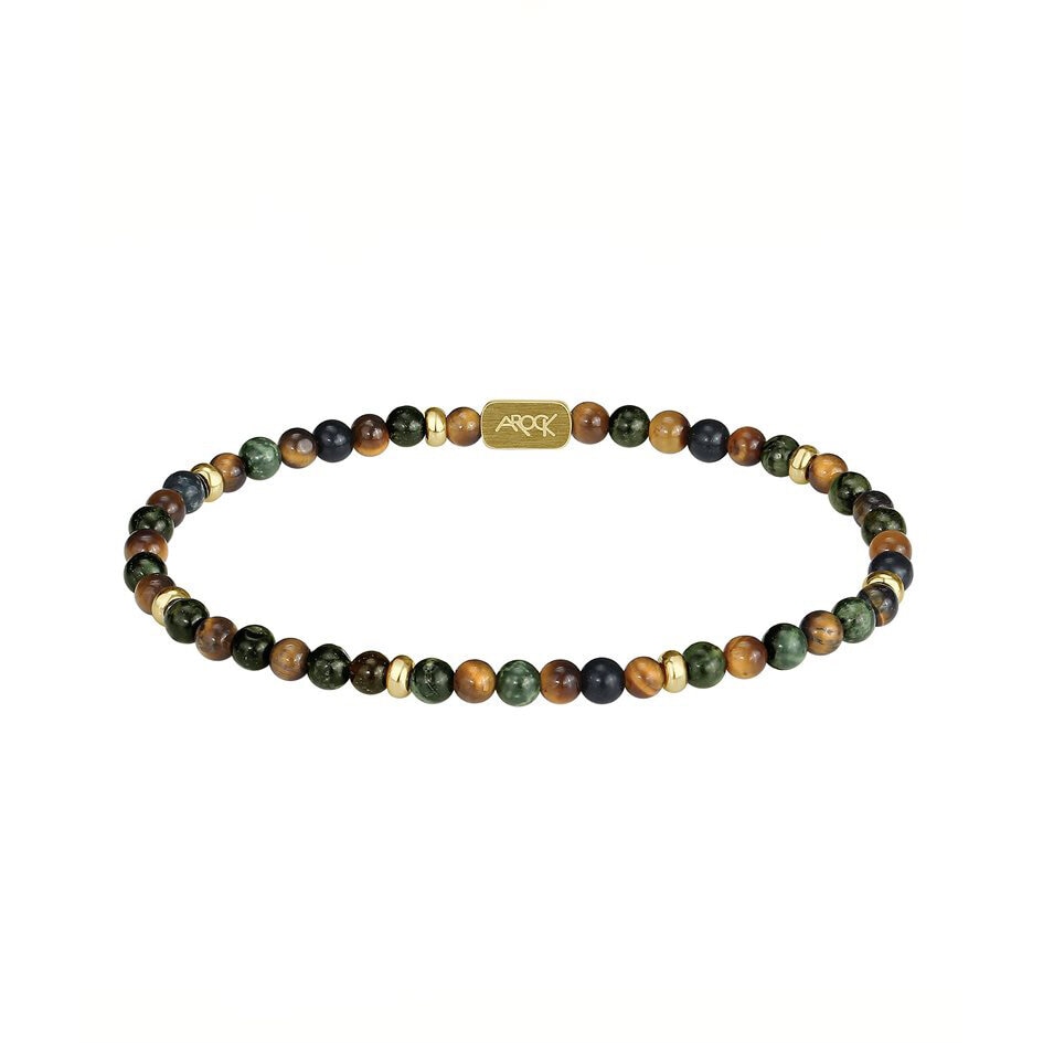 COLIN MIX Armband Brun/Grön/Guld