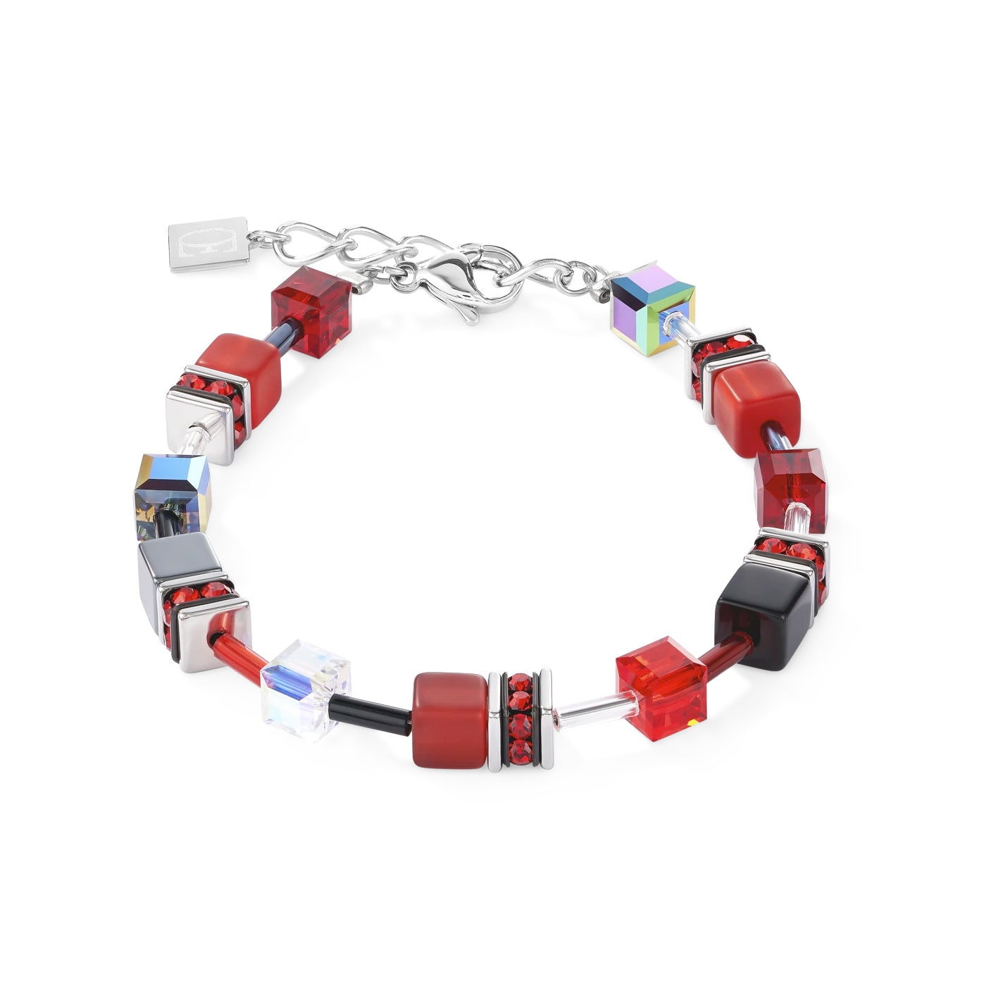 GeoCUBE Bracelet red-haematite