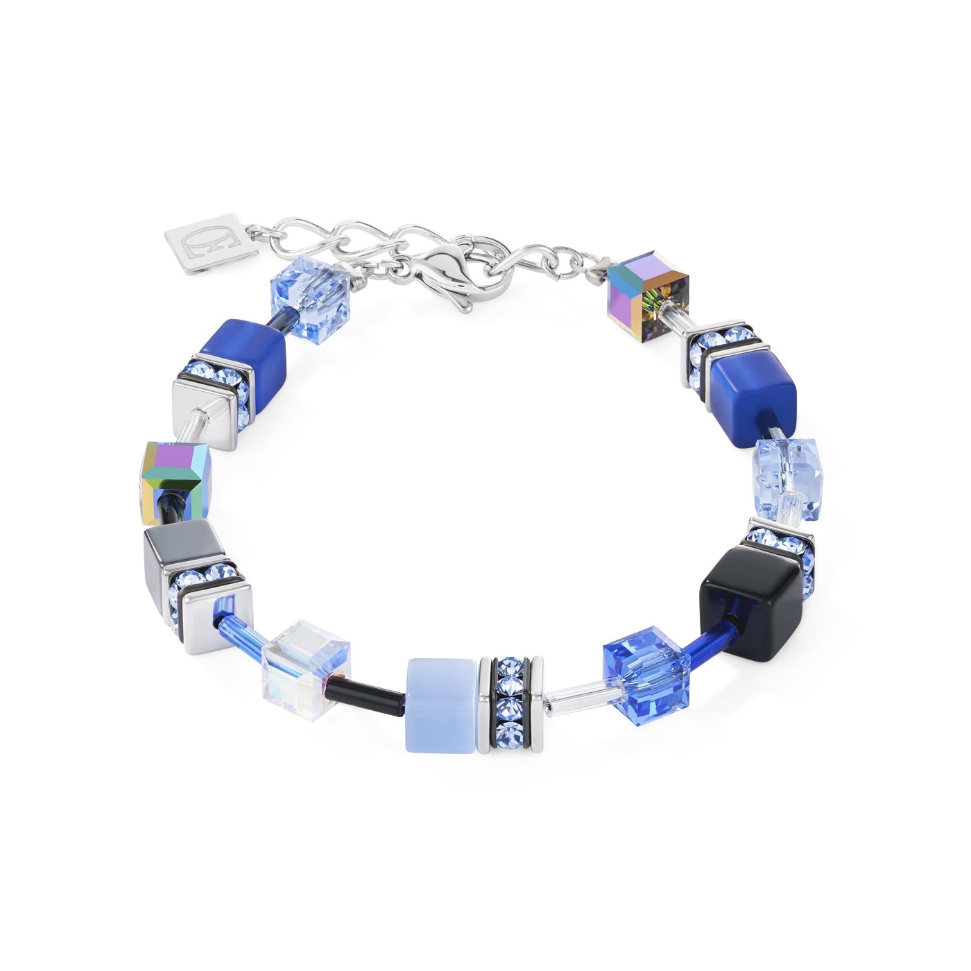 GeoCUBE Bracelet cobalt blue