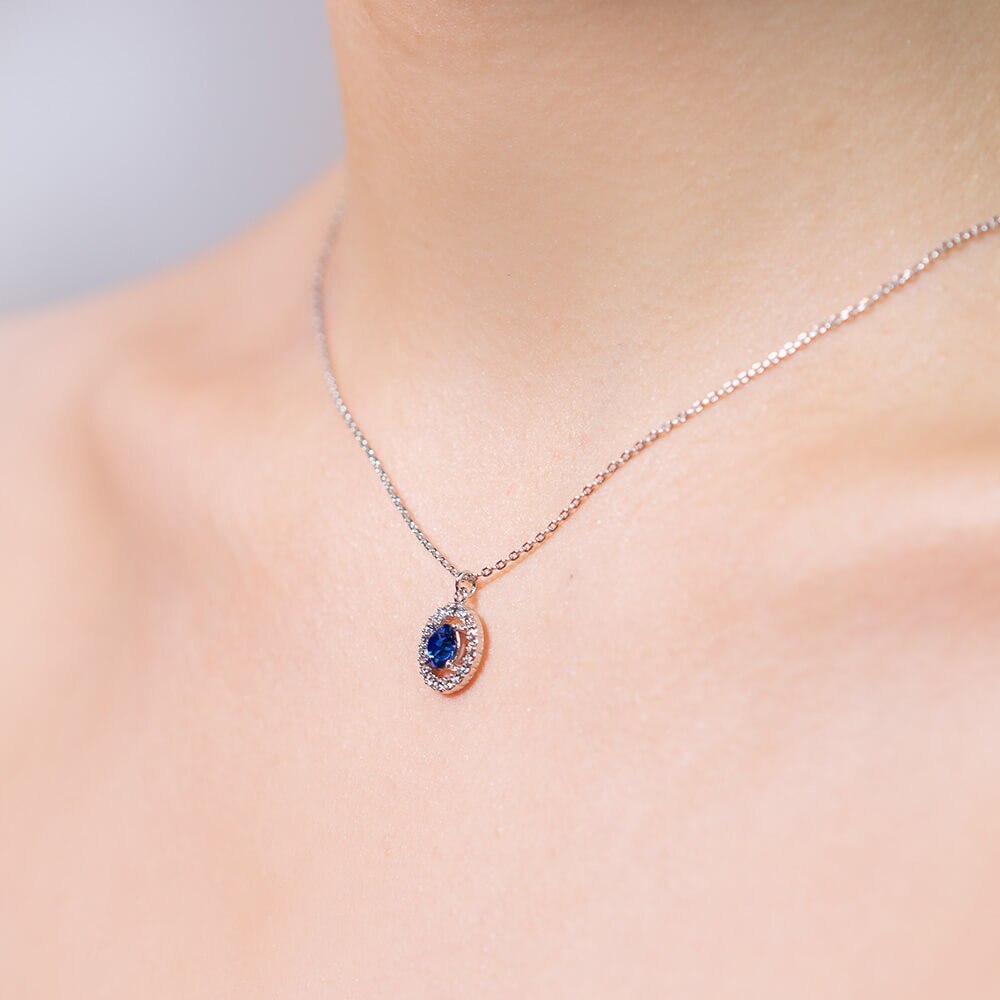 Miss Miranda necklace - Sapphire 