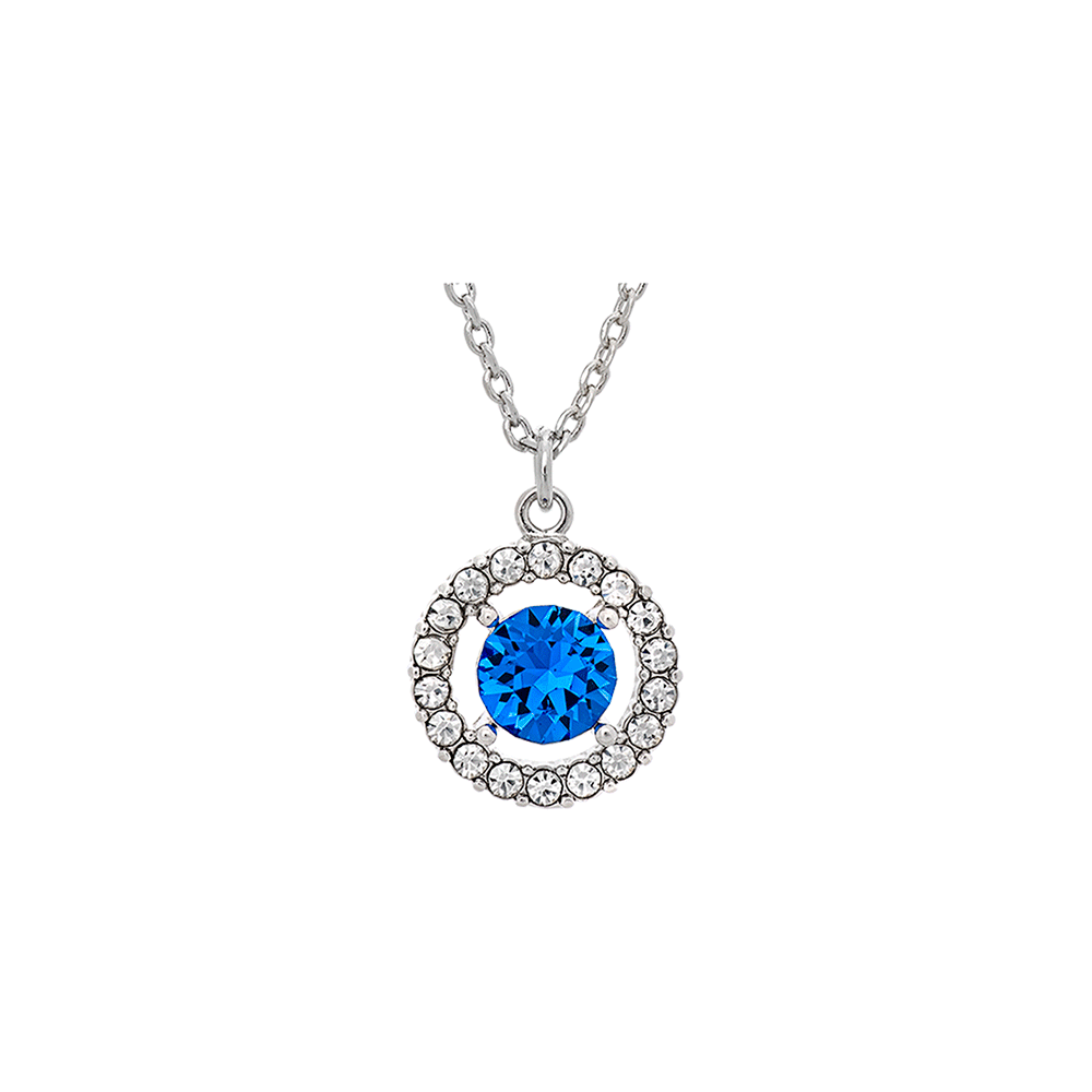 Miss Miranda necklace - Sapphire (Silver)