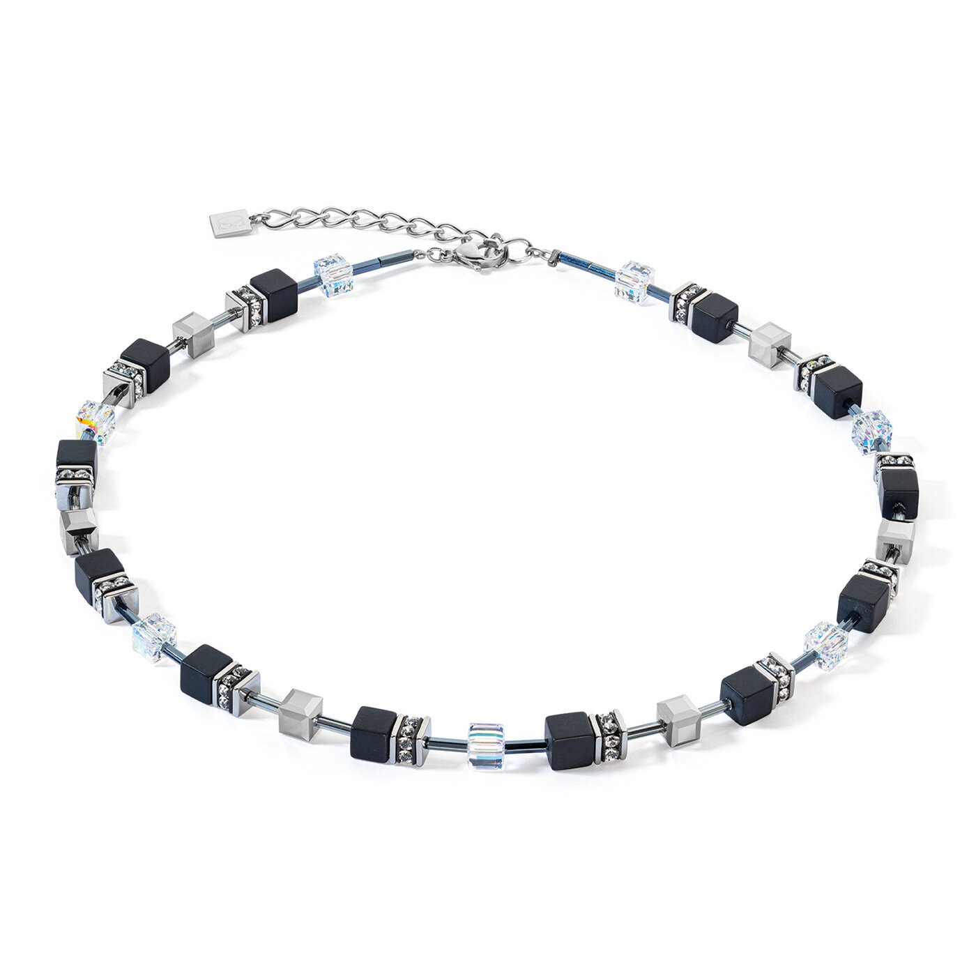 Necklace Black-Crystal