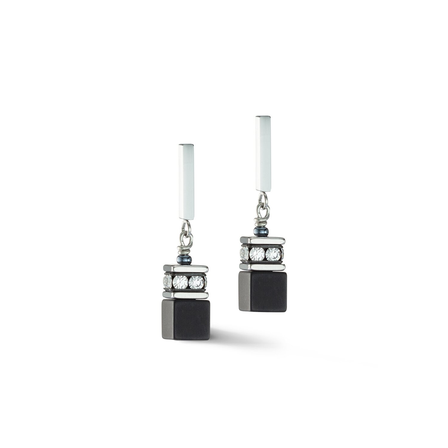 GeoCUBE Iconic Precious Onyx earrings onyx crystal-black