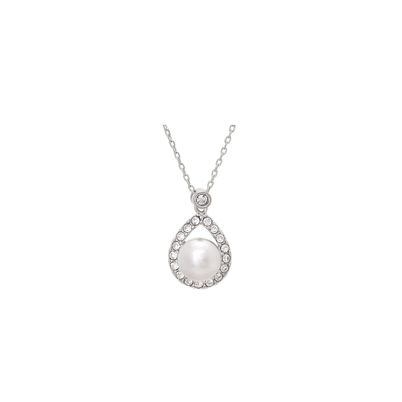 Emmylou necklace - Ivory (Silver)