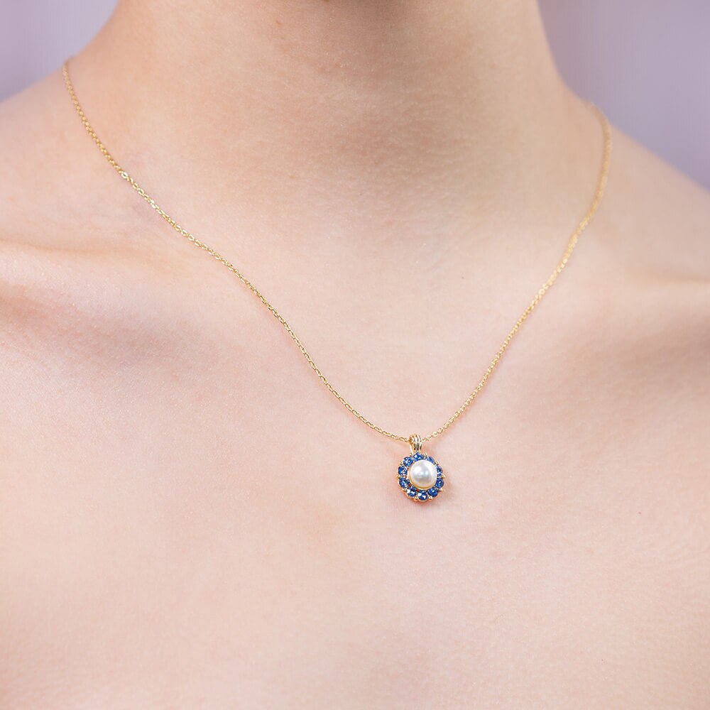 Sofia pearl necklace - Ivory pearl (Gold)