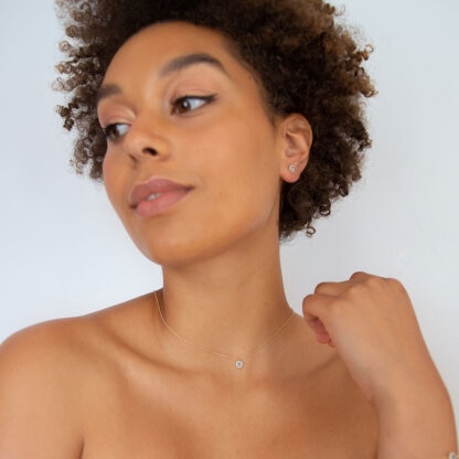 Petite Miss Sofia necklace - Black diamond